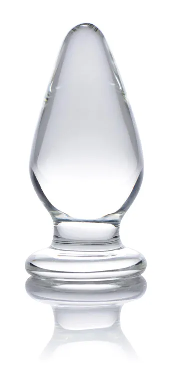 Ember Weighted Tapered Anal Plug Prisms Erotic Glass Male Sex Toys
