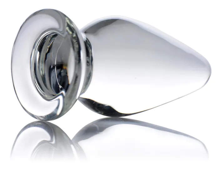 Ember Weighted Tapered Anal Plug Prisms Erotic Glass Male Sex Toys