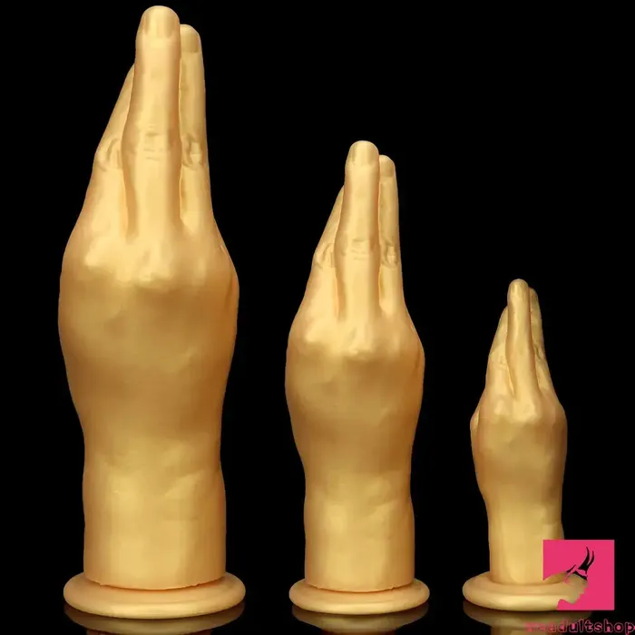 Dildos Weadultshop 63in 866in 1102in Gold Hands Silicone Soft Big Dildo For Fisting Toy