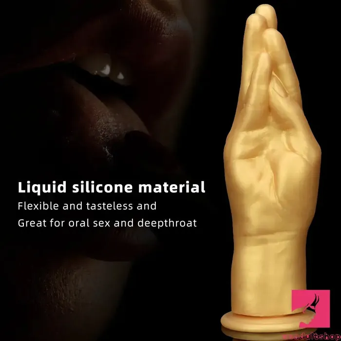 Dildos Weadultshop 63in 866in 1102in Gold Hands Silicone Soft Big Dildo For Fisting Toy