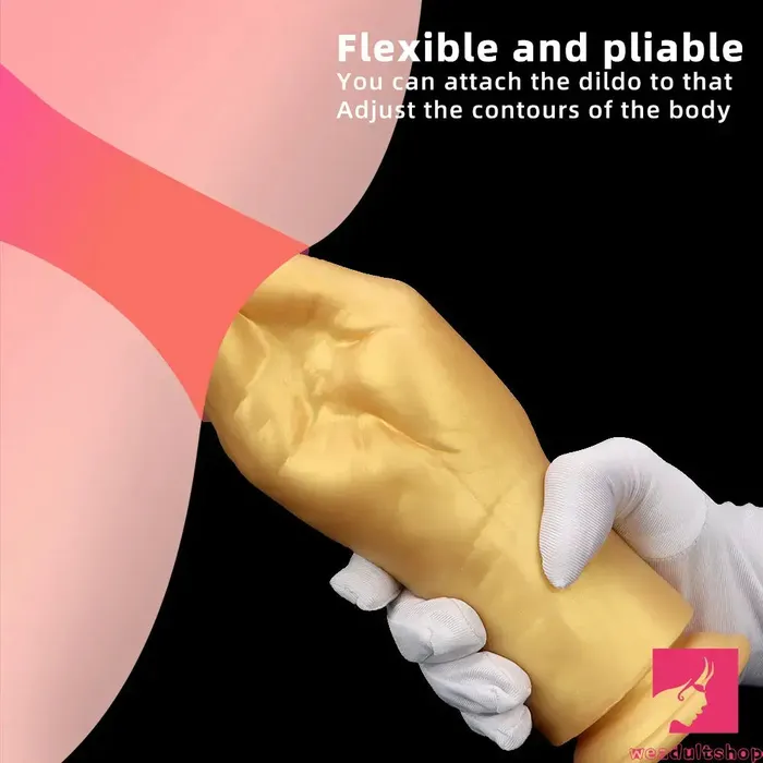 Dildos Weadultshop 63in 866in 1102in Gold Hands Silicone Soft Big Dildo For Fisting Toy