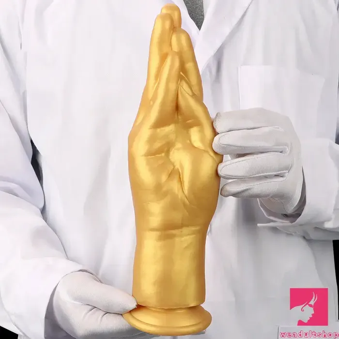 Dildos Weadultshop 63in 866in 1102in Gold Hands Silicone Soft Big Dildo For Fisting Toy