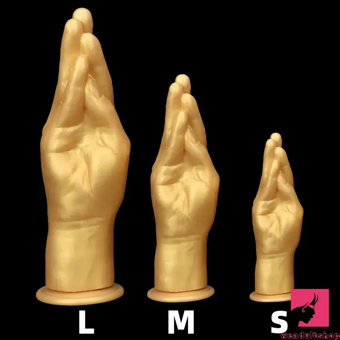 Dildos Weadultshop 63in 866in 1102in Gold Hands Silicone Soft Big Dildo For Fisting Toy