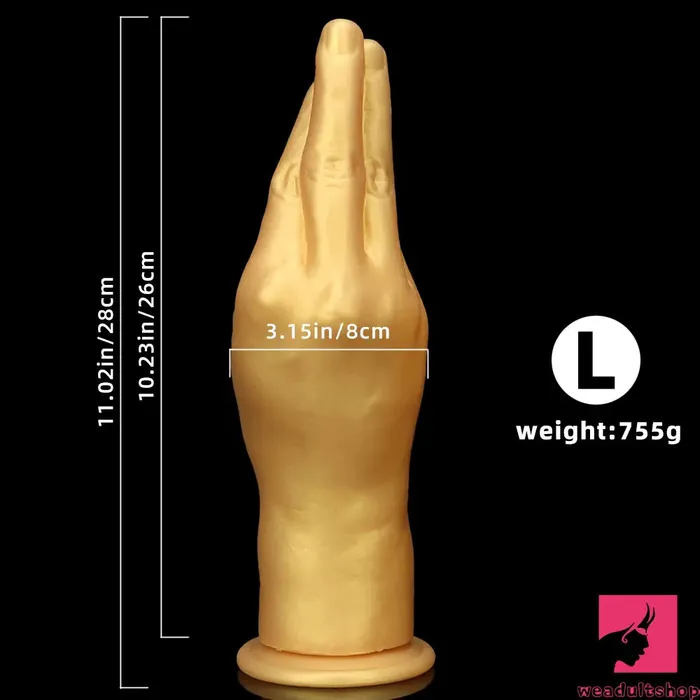 Dildos Weadultshop 63in 866in 1102in Gold Hands Silicone Soft Big Dildo For Fisting Toy