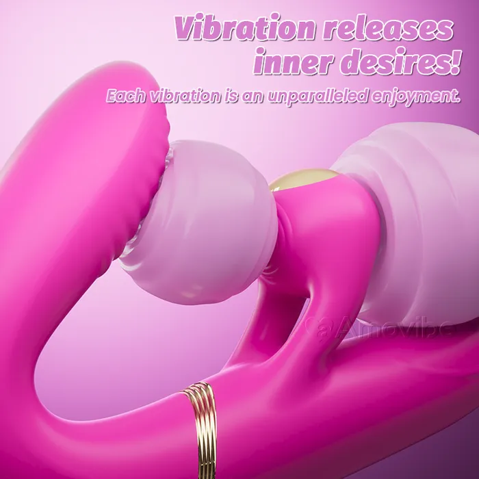 4Motor Double Ended Dildo with 10 Vibration Slapping Modes Amovibe Female Sex Toys 4Motor Double Ended Dildo with 10 Vibration Slapping Modes Amovibe Female Sex Toys
