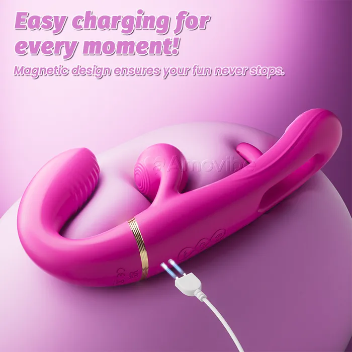 4Motor Double Ended Dildo with 10 Vibration Slapping Modes Amovibe Female Sex Toys 4Motor Double Ended Dildo with 10 Vibration Slapping Modes Amovibe Female Sex Toys