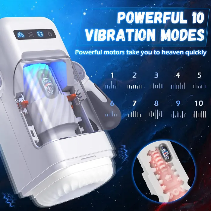 Automatic Male Masturbator with 10 Thrusting Vibration Modes Amovibe Male Sex Toys Automatic Male Masturbator with 10 Thrusting Vibration Modes Amovibe Male Sex Toys