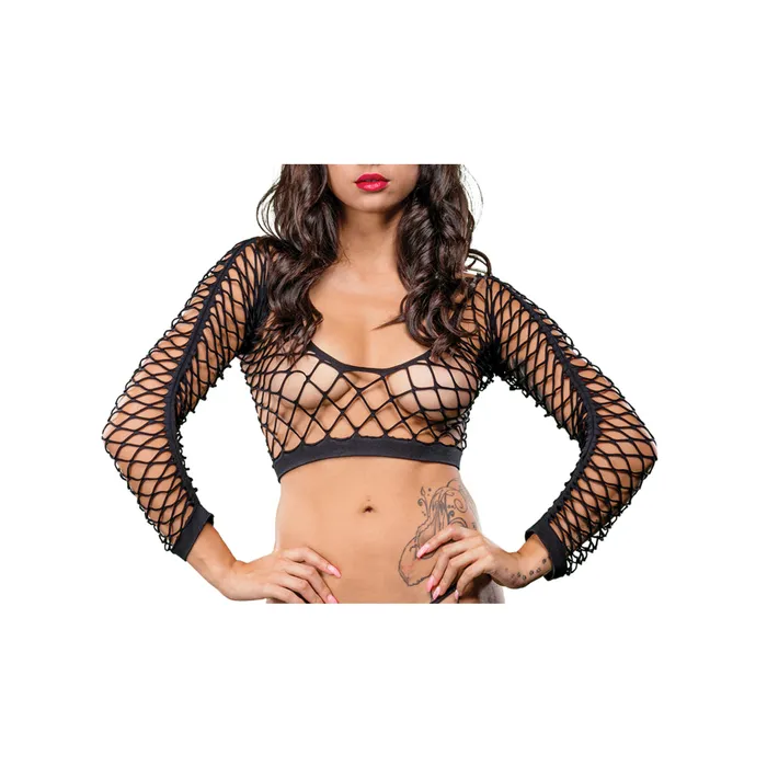 Fairvillacom Bodystockings Playsuits All Over Mesh Crotchless Leggings One Size Black