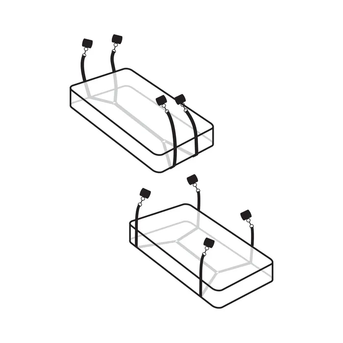 Fairvillacom Couples Fetish Fantasy Limited Edition Wraparound Mattress Restraints Black
