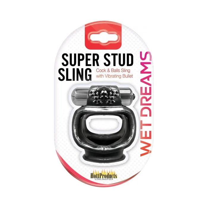 Fairvillacom Male Sex Toys Wet Dreams Super Stud Sling Vibrating Ring