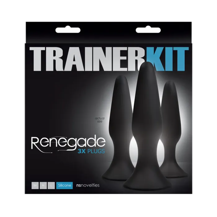 Fairvillacom Renegade Sliders Trainer Kit 3 Plugs Black Anal