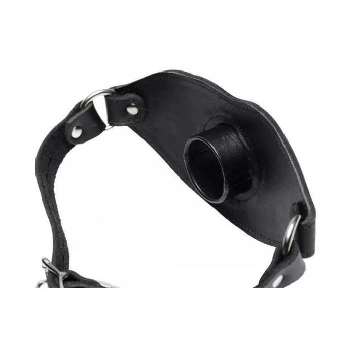 Restraints Fairvillacom Feeder Locking Open Mouth Gag Black Leather OS