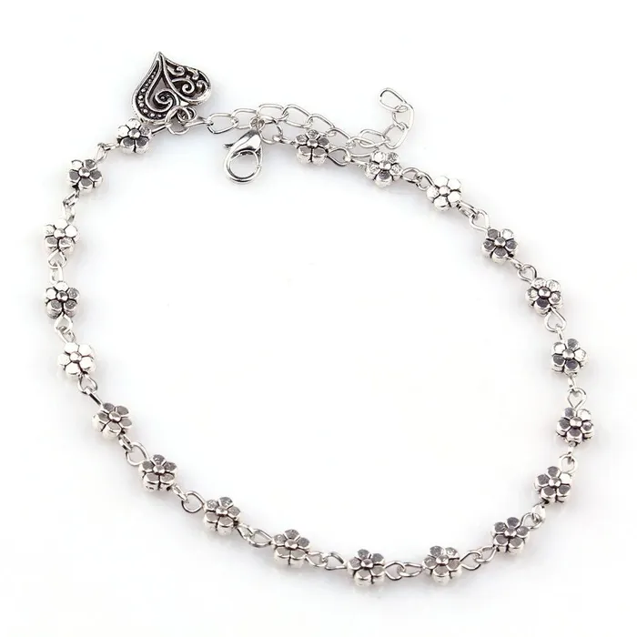 Shhhep Anal Anklet womens silver bead ankle bracelet by GussyLife