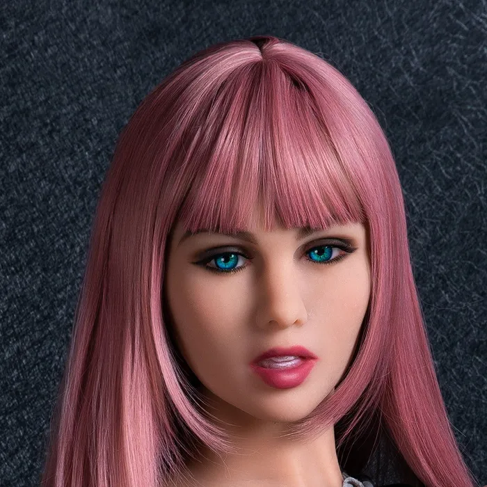 ShhhJrl Blanche 166cm tall Violet haired sex doll with medium skin tone B80 x W53 x H83cm Male Sex Toys