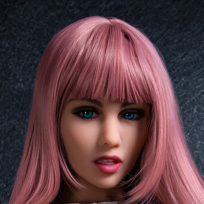 ShhhJrl Blanche 166cm tall Violet haired sex doll with medium skin tone B80 x W53 x H83cm Male Sex Toys