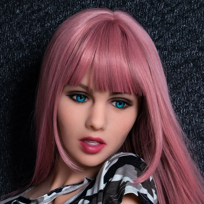 ShhhJrl Blanche 166cm tall Violet haired sex doll with medium skin tone B80 x W53 x H83cm Male Sex Toys