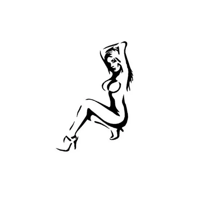 ShhhOb Male Sex Toys Wall silhouette sticker made of PVC Image 14