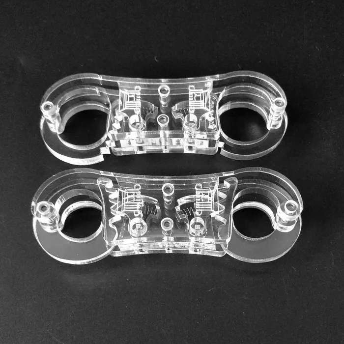 LoveLife SexToys Dildos Acrylic Glass Finger Cuff Ratchet Clasp