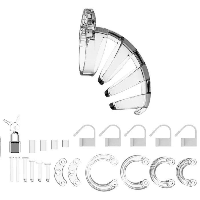 Male Sex Toys Man Cage 03 Male 45 Inch Clear Chastity Cage Shots Toys